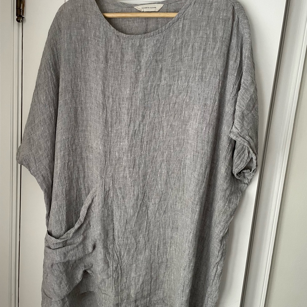 Elizabeth Suzann Harper Tunic in Gauzy Linen